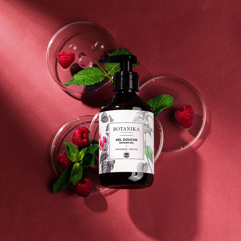 Gel douche Framboise-Menthe - Botanika Marrakech