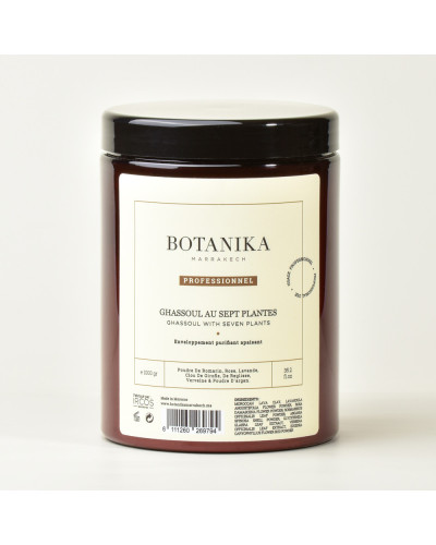 Ghassoul poudre aux 7 plantes - Botanika Marrakech