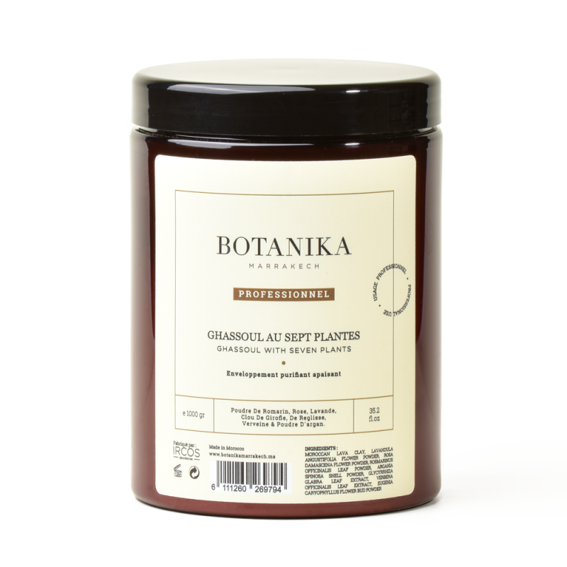 Ghassoul poudre aux 7 plantes - Botanika Marrakech