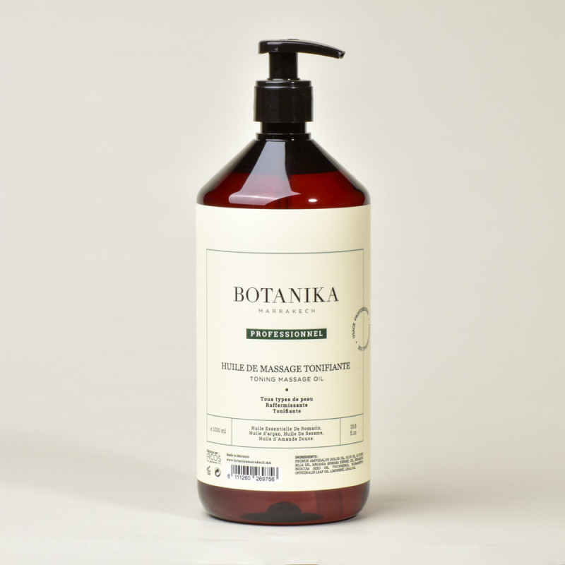 Huile de massage tonifiante - Botanika Marrakech