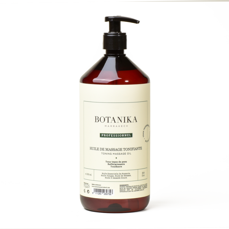 Huile de massage tonifiante - Botanika Marrakech