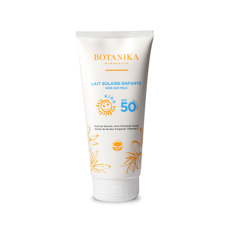 Lait solaire Enfants SPF 50 - Botanika Marrakech