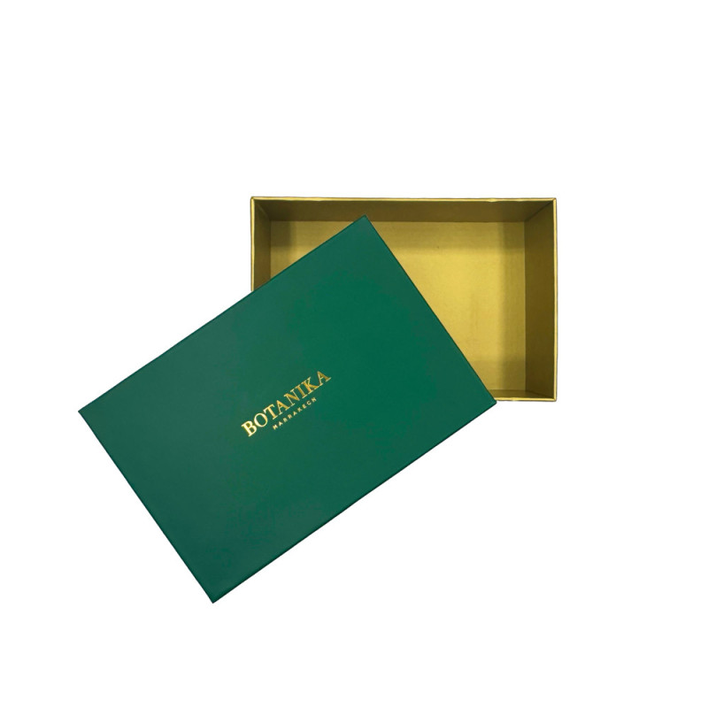 Petite boîte Botanika – Coffret vert rigide pour soins et cadeaux