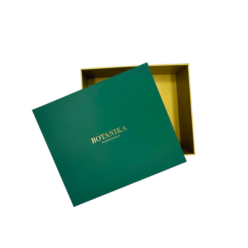 Grande boîte Botanika – Coffret vert rigide pour soins et cadeaux