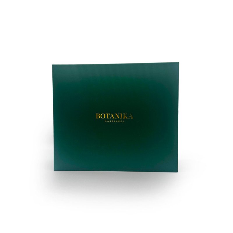 Grande boîte Botanika – Coffret vert rigide pour soins et cadeaux