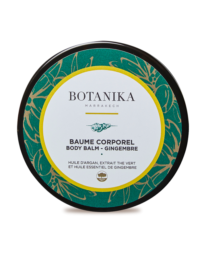 Baume corporel au gingembre à base d'huiles d'argan - Botanika Marrakech
