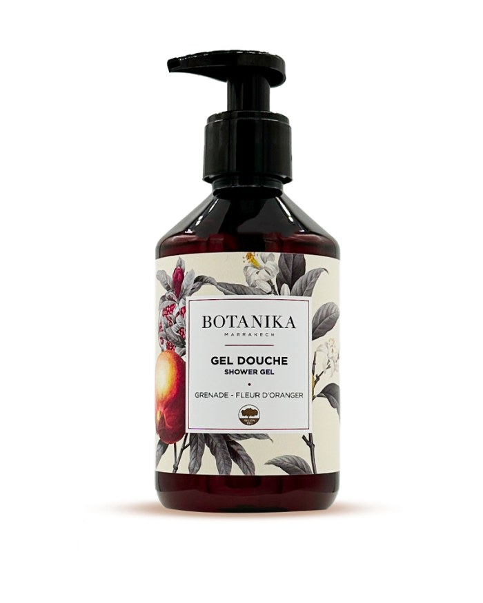 Gel douche Grenade-fleur d'oranger - Botanika Marrakech