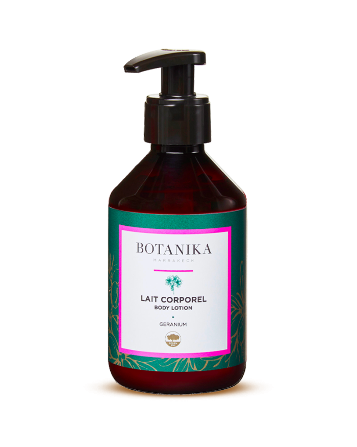 Lait corporel Géranium - Botanika Marrakech