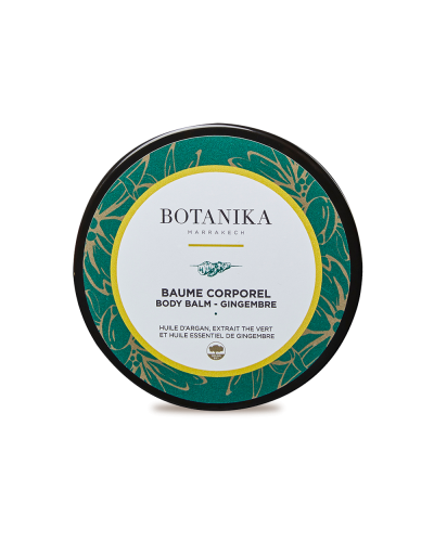 Baume corporel au gingembre à base d'huiles d'argan - Botanika Marrakech