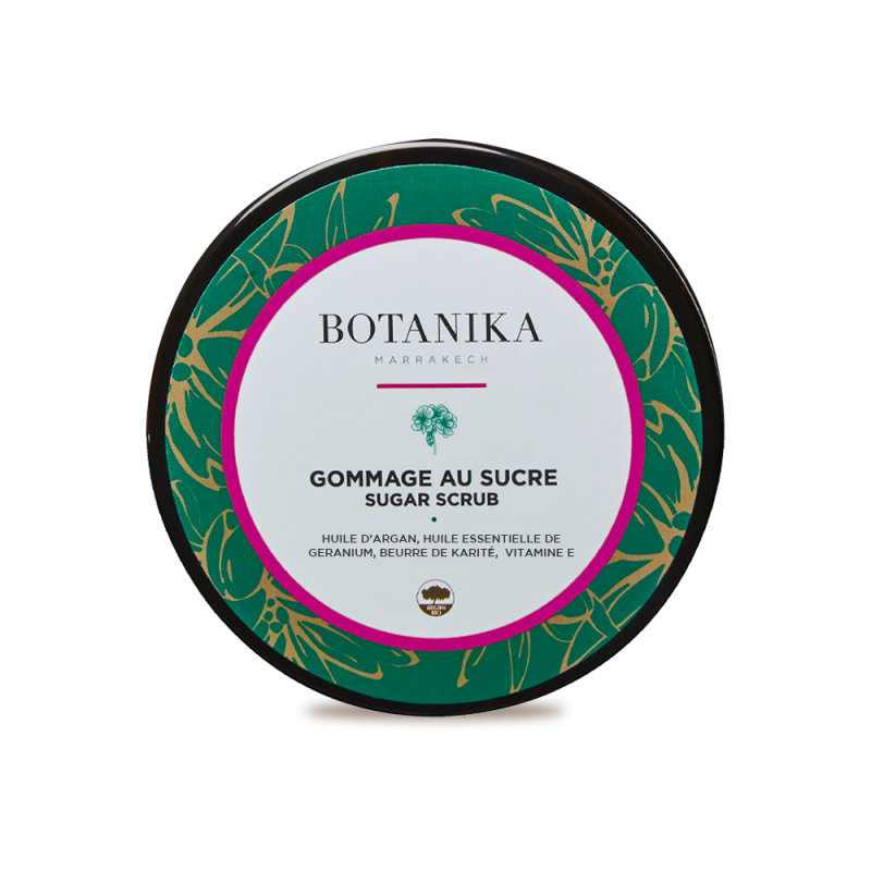 Gommage au sucre Géranium - Botanika Marrakech