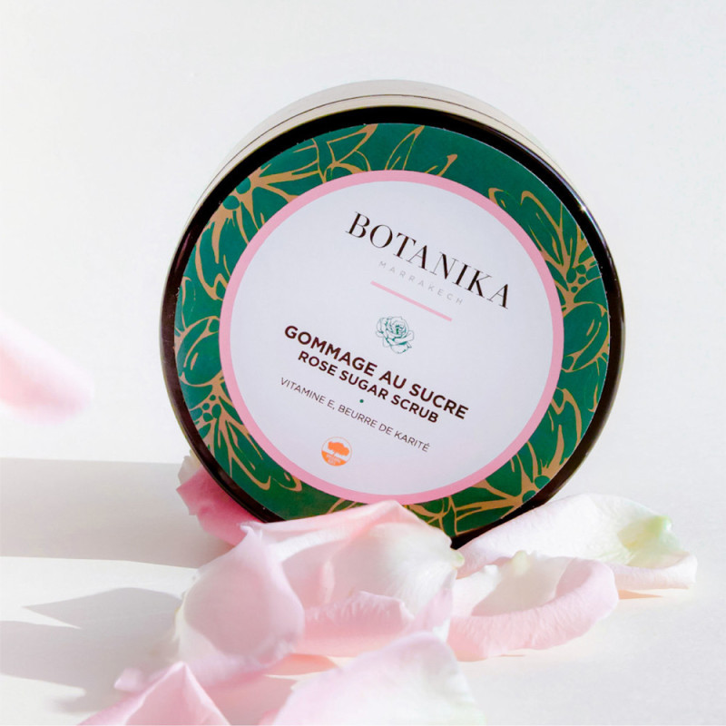 Gommage au sucre à la rose - Botanika Marrakech